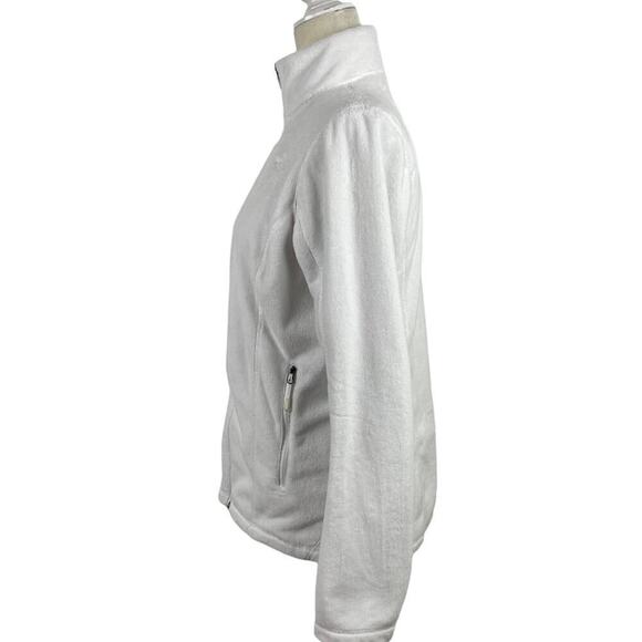 Women’s The North Face Helata Full Zip Fleece Fuzzy Jacket White Size Medium - Picture 6 of 15